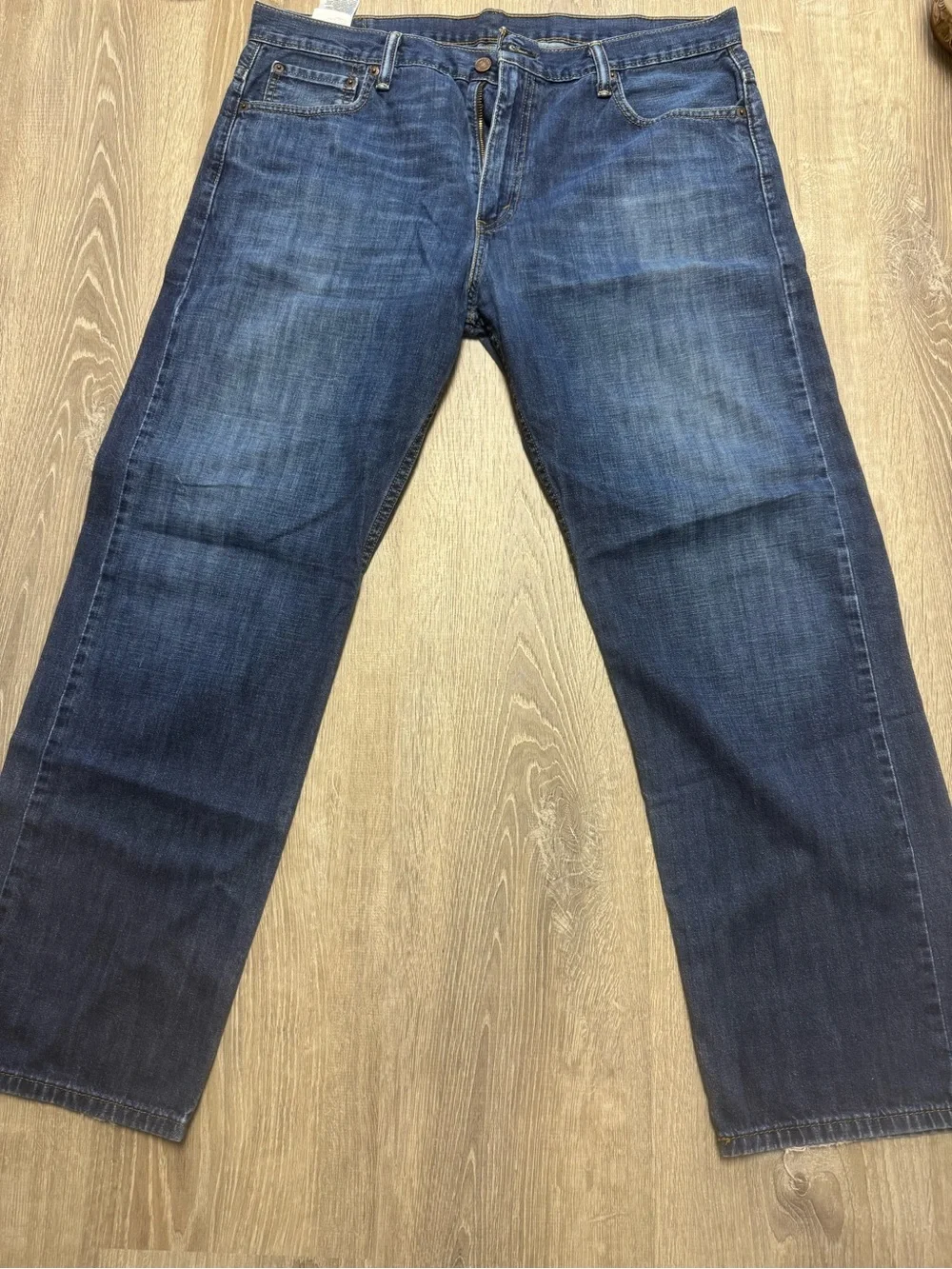 LEVI Men's Classic Dark Blue Jeans